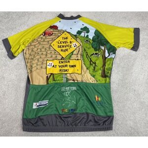 Bike Fairfield Iowa ~ Bicycle Jersey 2XL Adult ~ XXL Full Zip Bike Rags Cycling